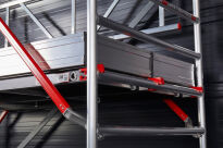 Rusztowania aluminiowe Altrex 5100-S NOWA NORMA-0,75x3,05- wys.robocza:10,20m, wys.podestu:8,20m - 9