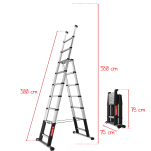 [OUTLET] Drabina teleskopowa wielofunkcyjna 3,0m aluminiowa Combi Line TELESTEPS 72430-681 - 4