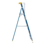 Drabina magazynowa, podest roboczy 8 stopniowa z włókna szklanego Fiber Tech Pro Gate LEMAR 013208 - 8