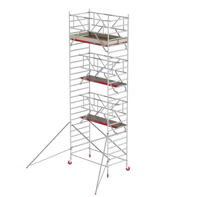 Rusztowania aluminiowe Altrex 4200-S NOWA NORMA-1,35x2,45- wys.robocza:8,20m, wys.podestu:6,20m