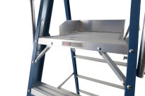 Drabina magazynowa, podest roboczy 4 stopniowa z włókna szklanego Fiber Tech Pro Gate LEMAR 013204 - 17