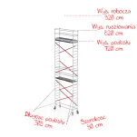 Rusztowania aluminiowe Altrex 5100 PLUS-0,90x3,05- wys.robocza:9,20m, wys.podestu:7,20m - 2