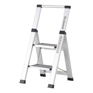 Drabina domowa 2 stopniowa aluminiowa Slim Space LEMAR 030202