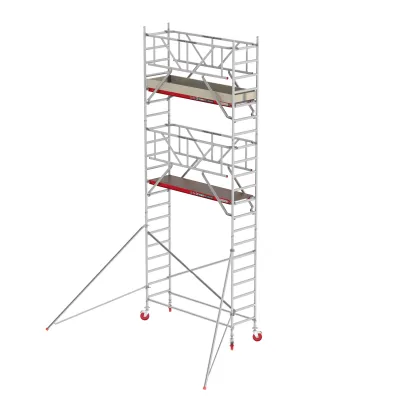 Rusztowania aluminiowe Altrex 4100-S PLUS NOWA NORMA-0,90x1,85- wys.robocza:7,20m, wys.podestu:5,20m