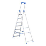 Drabina jednostronna 7 stopniowa aluminiowa Wide Step LEMAR 020207 - 4