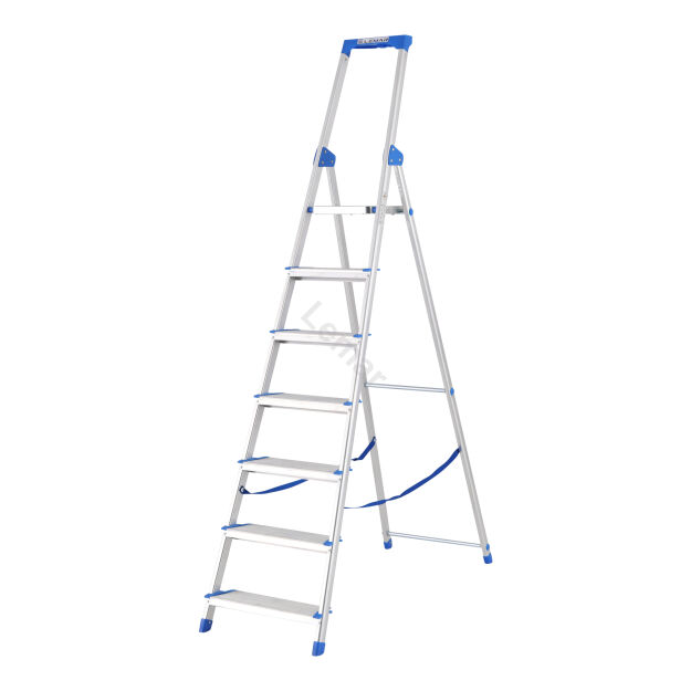 Drabina jednostronna 7 stopniowa aluminiowa Wide Step LEMAR 020207
