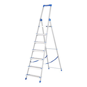 Drabina jednostronna 7 stopniowa aluminiowa Wide Step LEMAR 020207