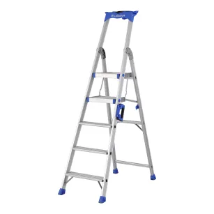 Drabina jednostronna 5 stopniowa aluminiowa Pro Step LEMAR 020305