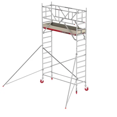 Rusztowania aluminiowe Altrex 4100-S NOWA NORMA-0,75x2,45- wys.robocza:5,20m, wys.podestu:3,20m