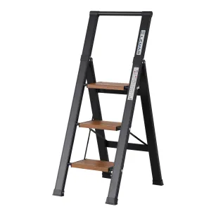 Drabina domowa 3 stopniowa aluminiowa Slim Space LEMAR 031203