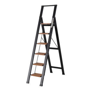 Drabina domowa 6 stopniowa aluminiowa Slim Space LEMAR 031206