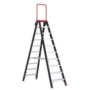 Drabina dwustronna 2x10 stopnie aluminiowa Taurus Tdo z poręczą ALTREX 192610