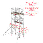 Rusztowania aluminiowe Altrex 4200-S NOWA NORMA-1,35x1,85- wys.robocza:7,20m, wys.podestu:5,20m - 2