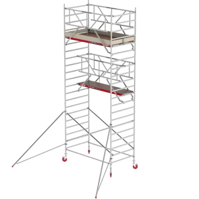 Rusztowania aluminiowe Altrex 4200-S NOWA NORMA-1,35x1,85- wys.robocza:7,20m, wys.podestu:5,20m