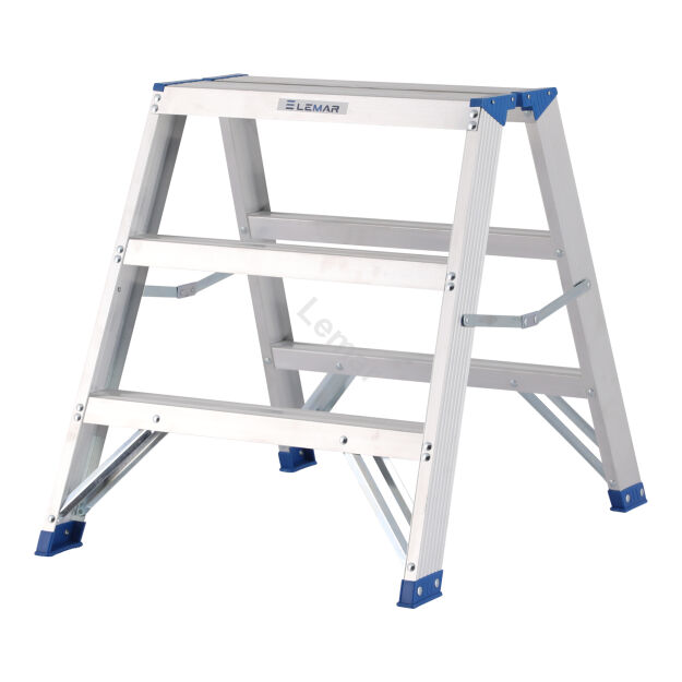Drabina dwustronna 3 stopniowa aluminiowa Big Step LEMAR 023103