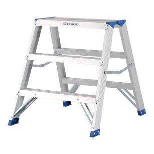 Drabina dwustronna 3 stopniowa aluminiowa Big Step LEMAR 023103