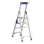 Drabina jednostronna 4 stopniowa aluminiowa Pro Step LEMAR 020304 - 4