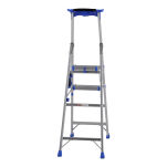 Drabina jednostronna 4 stopniowa aluminiowa Pro Step LEMAR 020304 - 5