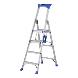 Drabina jednostronna 4 stopniowa aluminiowa Pro Step LEMAR 020304
