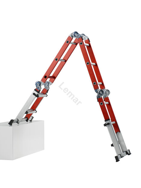 Drabina przegubowa 4x3 stopni + podest aluminiowa Do It All ALTREX 503580