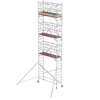 Rusztowania aluminiowe Altrex 4100-S PLUS NOWA NORMA-0,90x2,45- wys.robocza:9,20m, wys.podestu:7,20m