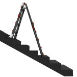 Drabina przegubowa 4x4 stopni aluminiowa Velocity Black Pro Little Giant ALTREX 503944 - 14