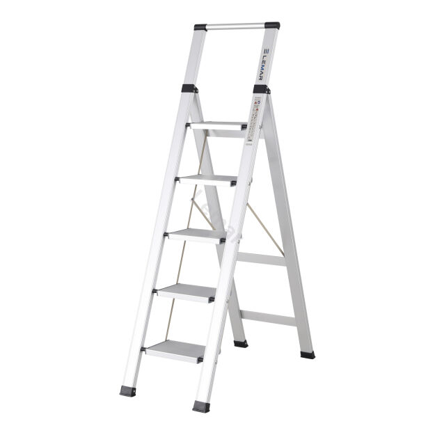 Drabina domowa 5 stopniowa aluminiowa Slim Space LEMAR 030105
