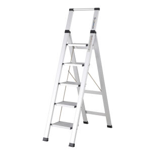 Drabina domowa 5 stopniowa aluminiowa Slim Space LEMAR 030105