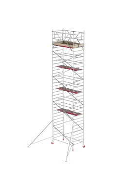 Rusztowania aluminiowe Altrex 4200 NOWA NORMA-1,35x1,85- wys.robocza:11,20m, wys.podestu:9,20m