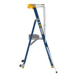 Drabina magazynowa, podest roboczy 3 stopniowa z włókna szklanego Fiber Tech Pro Gate LEMAR 013203 - 7