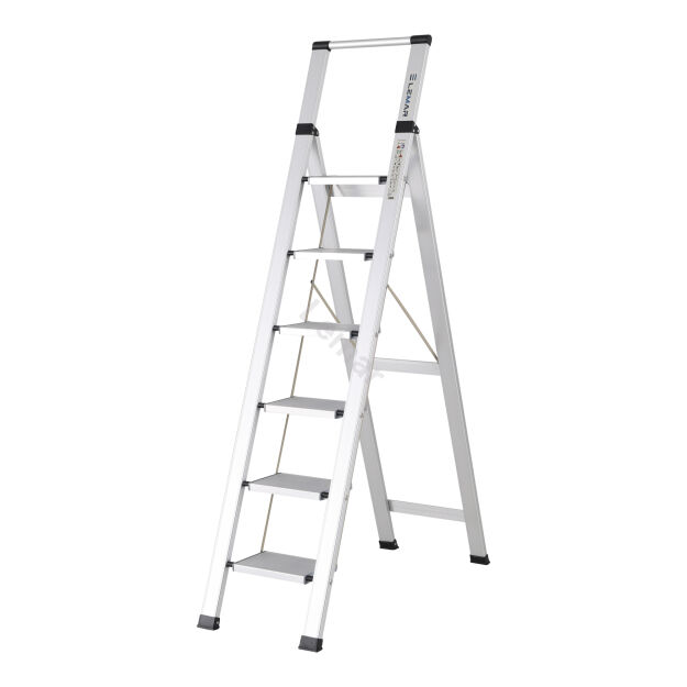 Drabina domowa 6 stopniowa aluminiowa Slim Space LEMAR 030106