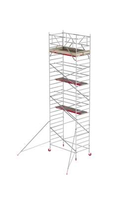 Rusztowania aluminiowe Altrex 4200 NOWA NORMA-1,35x2,45- wys.robocza:9,20m, wys.podestu:7,20m