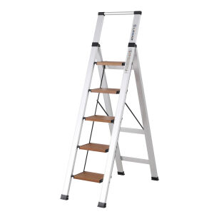 Drabina domowa 5 stopniowa aluminiowa Slim Space LEMAR 030305