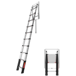 Drabina włazowa teleskopowa 1x10 stopni aluminiowa Loft Maxi TELESTEPS 72527-541 - 3