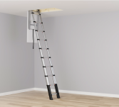 Drabina włazowa teleskopowa 1x10 stopni aluminiowa Loft Maxi TELESTEPS 72527-541 - 2