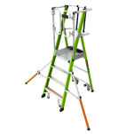 Drabina magazynowa 4 stopniowa z włókna szklanego Safety Cage Little Giant 19704EN - 3