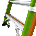 Drabina magazynowa 4 stopniowa z włókna szklanego Safety Cage Little Giant 19704EN - 19
