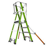 Drabina magazynowa 4 stopniowa z włókna szklanego Safety Cage Little Giant 19704EN - 4