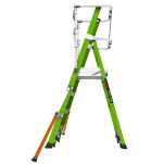 Drabina magazynowa 4 stopniowa z włókna szklanego Safety Cage Little Giant 19704EN - 5
