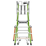 Drabina magazynowa 4 stopniowa z włókna szklanego Safety Cage Little Giant 19704EN - 6