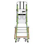 Drabina magazynowa 4 stopniowa z włókna szklanego Safety Cage Little Giant 19704EN - 8