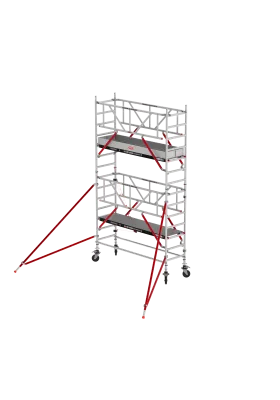 Rusztowania aluminiowe Altrex 5100-S PLUS NOWA NORMA-0,90x2,45- wys.robocza:5,20m, wys.podestu:3,20m