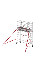 Rusztowania aluminiowe Altrex 5100-S PLUS NOWA NORMA-0,90x1,85- wys.robocza:4,20m, wys.podestu:2,20m