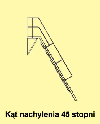 Schody przystawne 45 stopni Drabex.