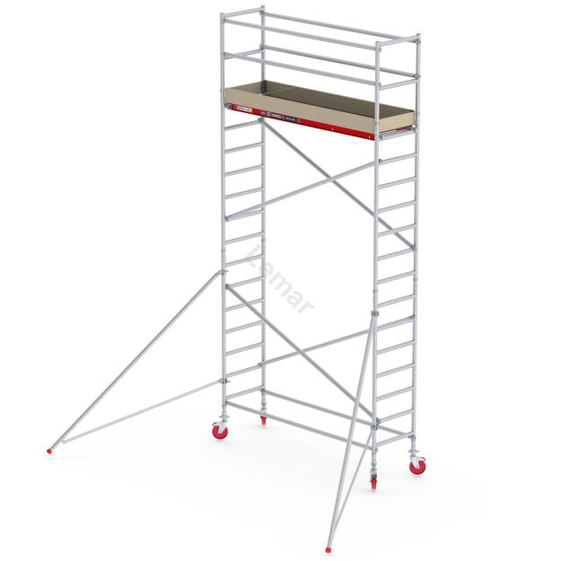 Rusztowania aluminiowe Altrex 4100-0,75 x2,45 - wys.robocza:6,20m, wys.podestu:4,20m