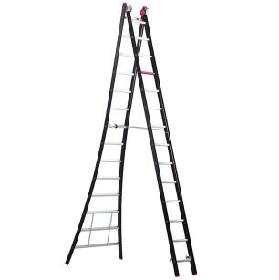 Drabina rozstawno przystawna 2x14 stopni aluminiowa Nevada ALTREX 242214