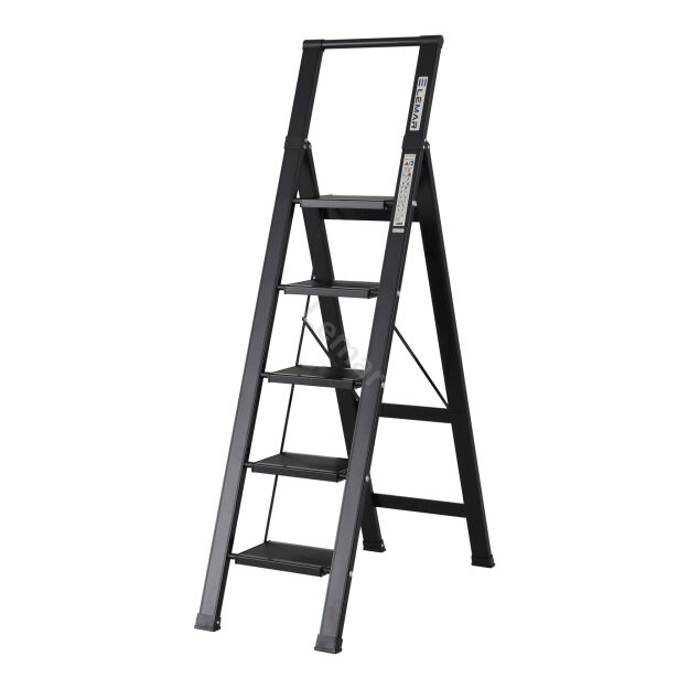 [OUTLET] Drabina domowa 5 stopniowa aluminiowa Slim Space LEMAR 031105