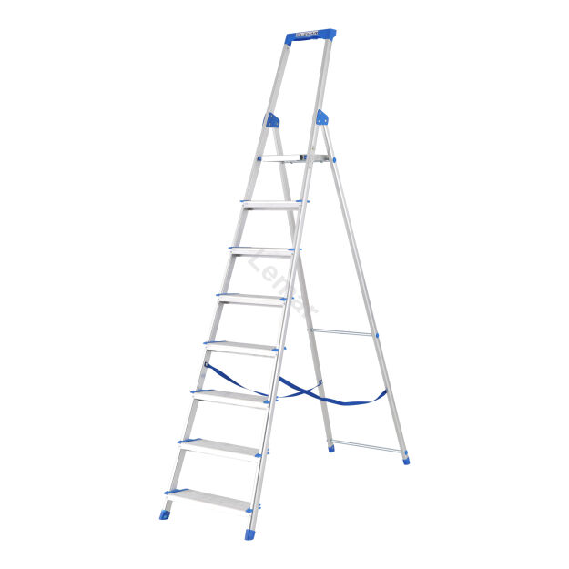 Drabina jednostronna 8 stopniowa aluminiowa Wide Step LEMAR 020208