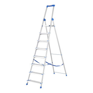 Drabina jednostronna 8 stopniowa aluminiowa Wide Step LEMAR 020208
