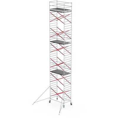 Rusztowania aluminiowe Altrex 5200-1,35x3,05- wys.robocza:14,20m, wys.podestu:12,20m